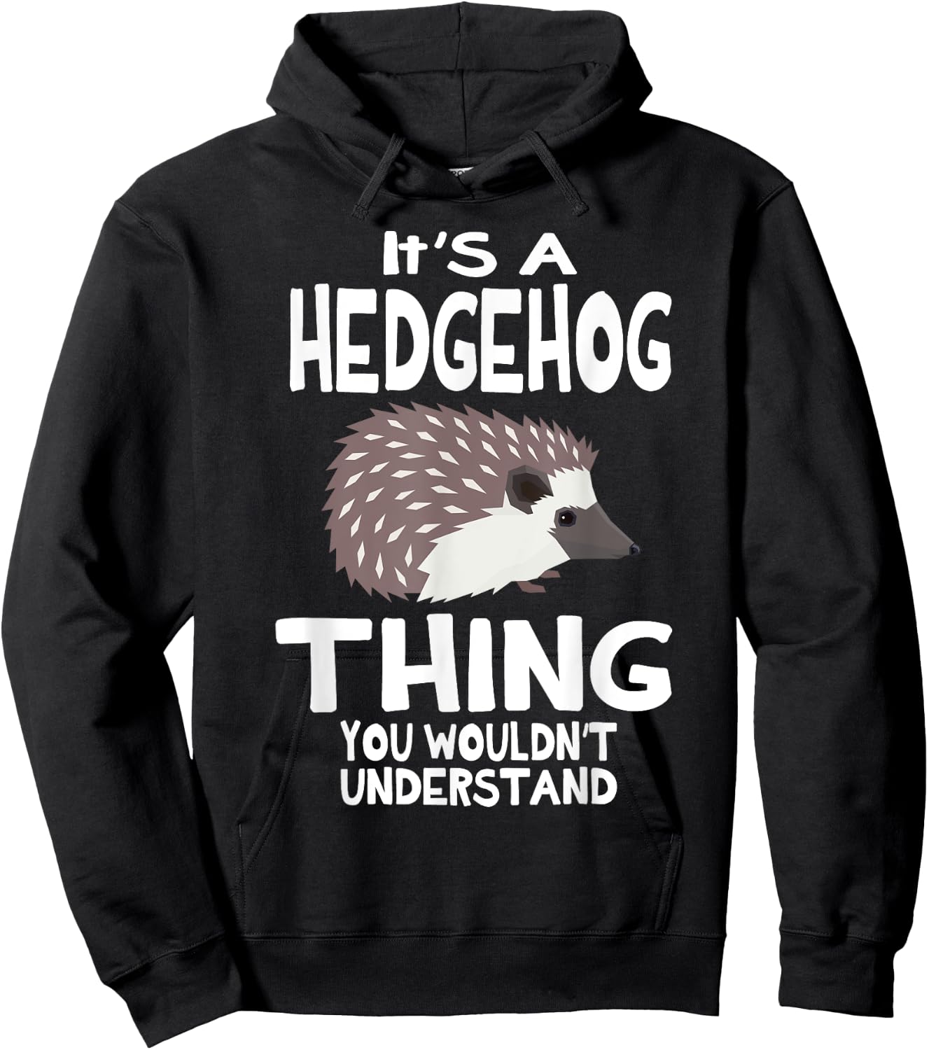 It's A Hedgehog Thing You Wouldn't Understand Funny Hoodie - Hoodie | Black