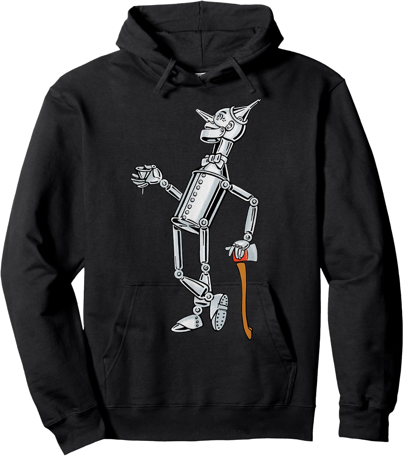 OZ Tin Man Shirt Art-Retro The Wizard of OZ Vintage Tin Man Hoodie - Hoodie | Black