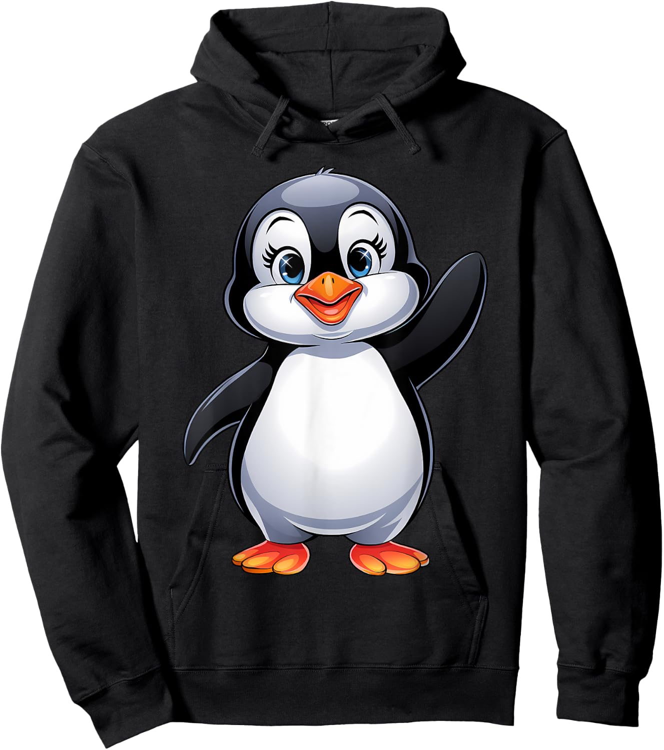 Penguin Kids Girls Boys Women Hoodie - Hoodie | Black