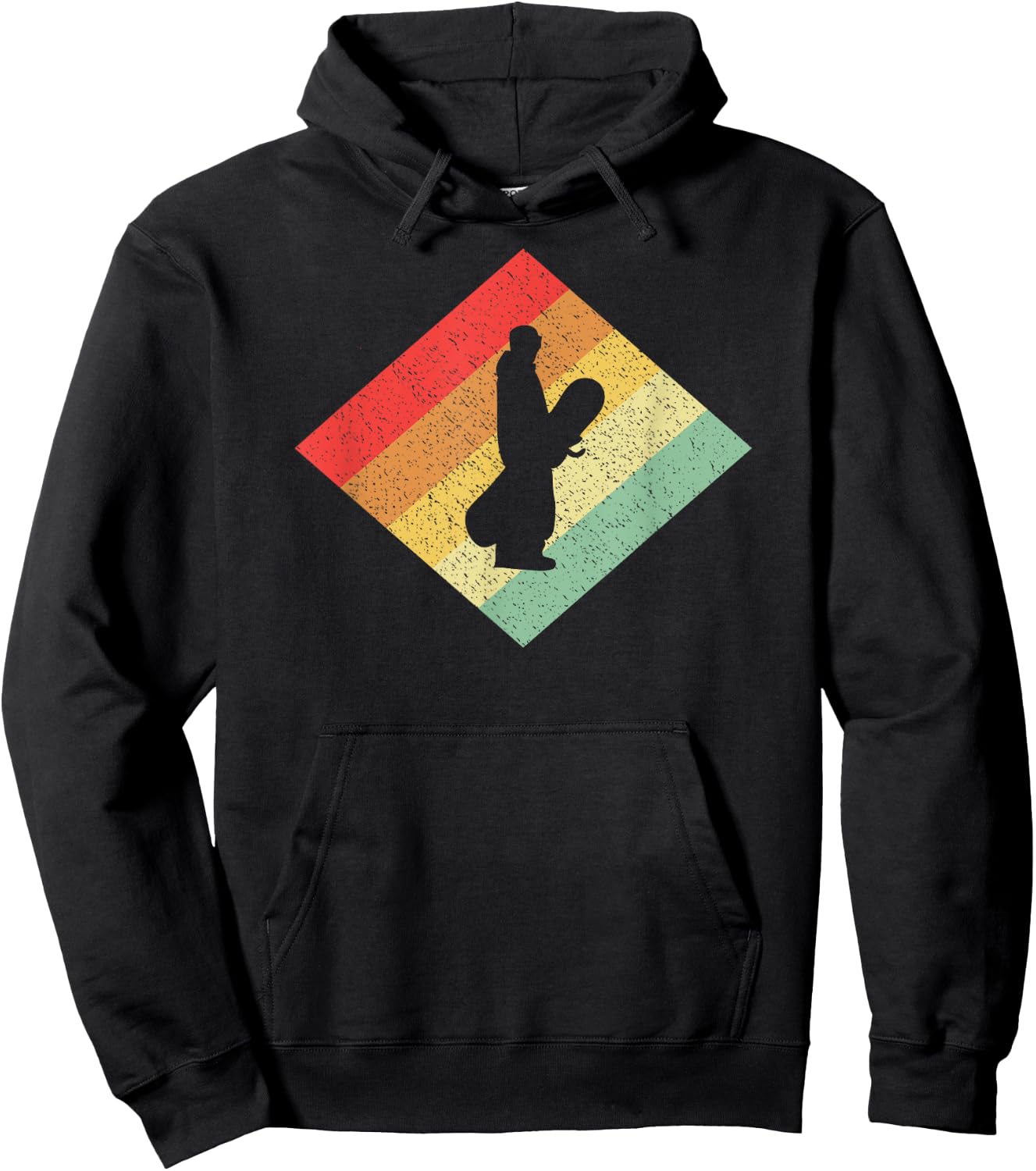 Retro Vintage 80s Snowboarding Gift Snowboarders Hoodie - Hoodie | Black