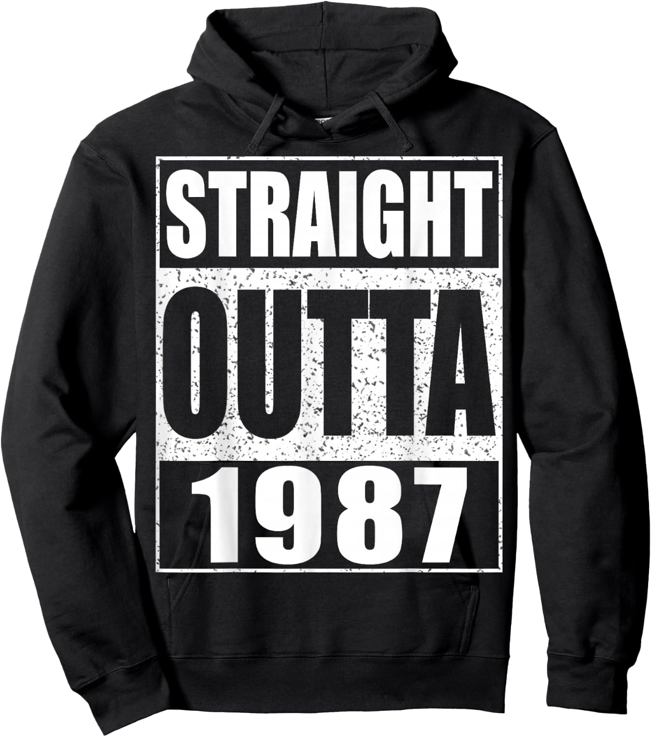 Straight Outta 1987 Shirt Men Women 38th Birthday Hoodie - Hoodie | Black