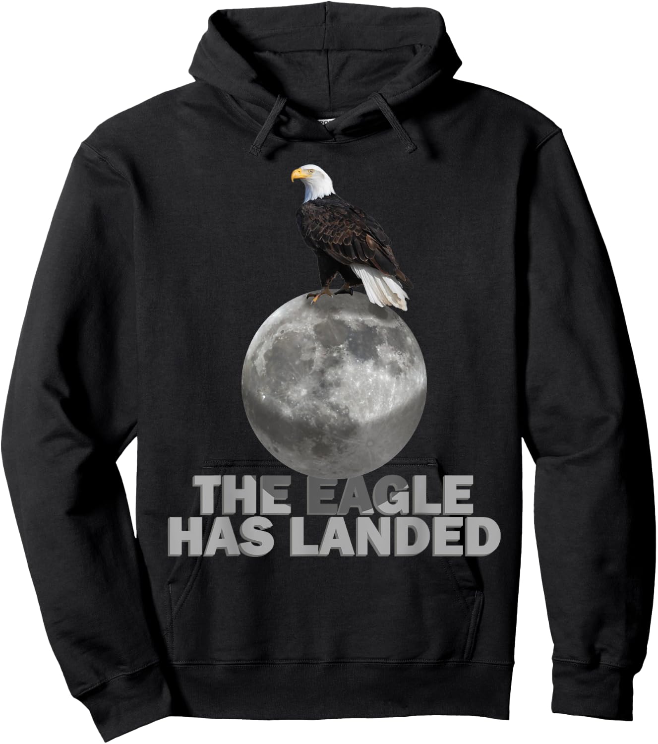 The Eagle Has Landed Gift Apollo 11 Moon Landing Souvenir Hoodie - Hoodie | Black