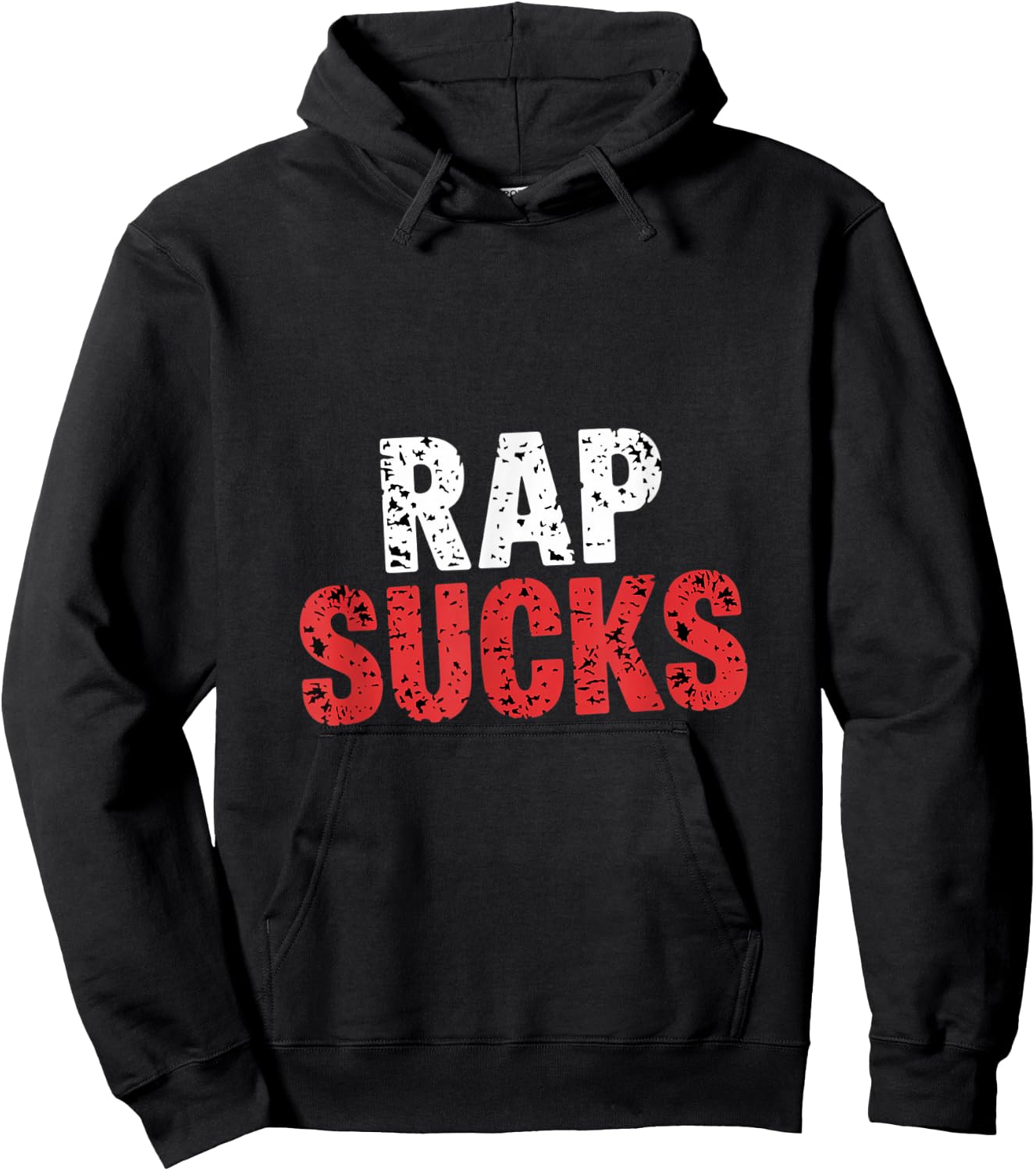 Rap Sucks Anti-Rap Music Opinion Hoodie - Hoodie | Black