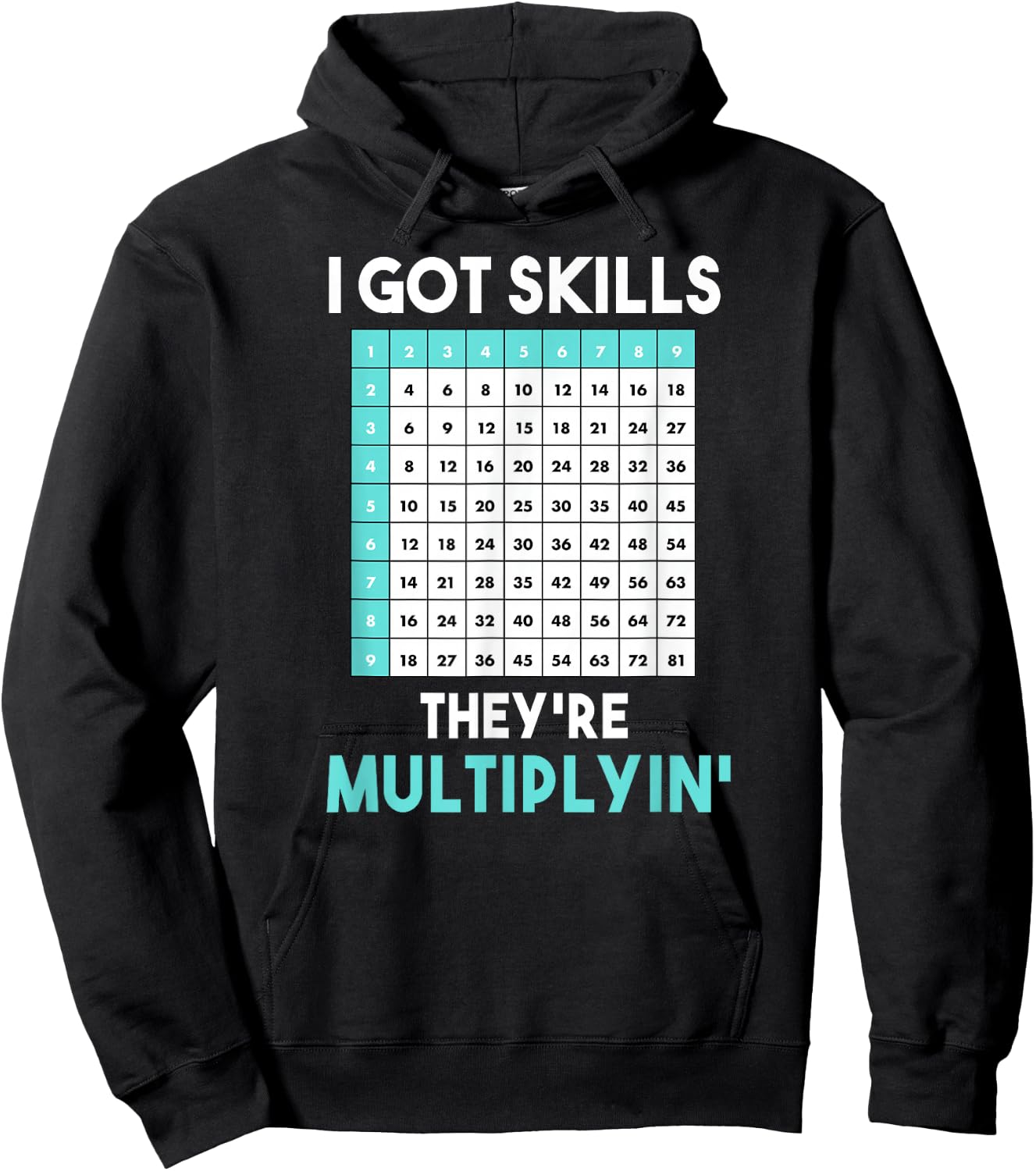 I Got Skills They're Multiplying Funny Math Teacher Women Hoodie - Hoodie | Black