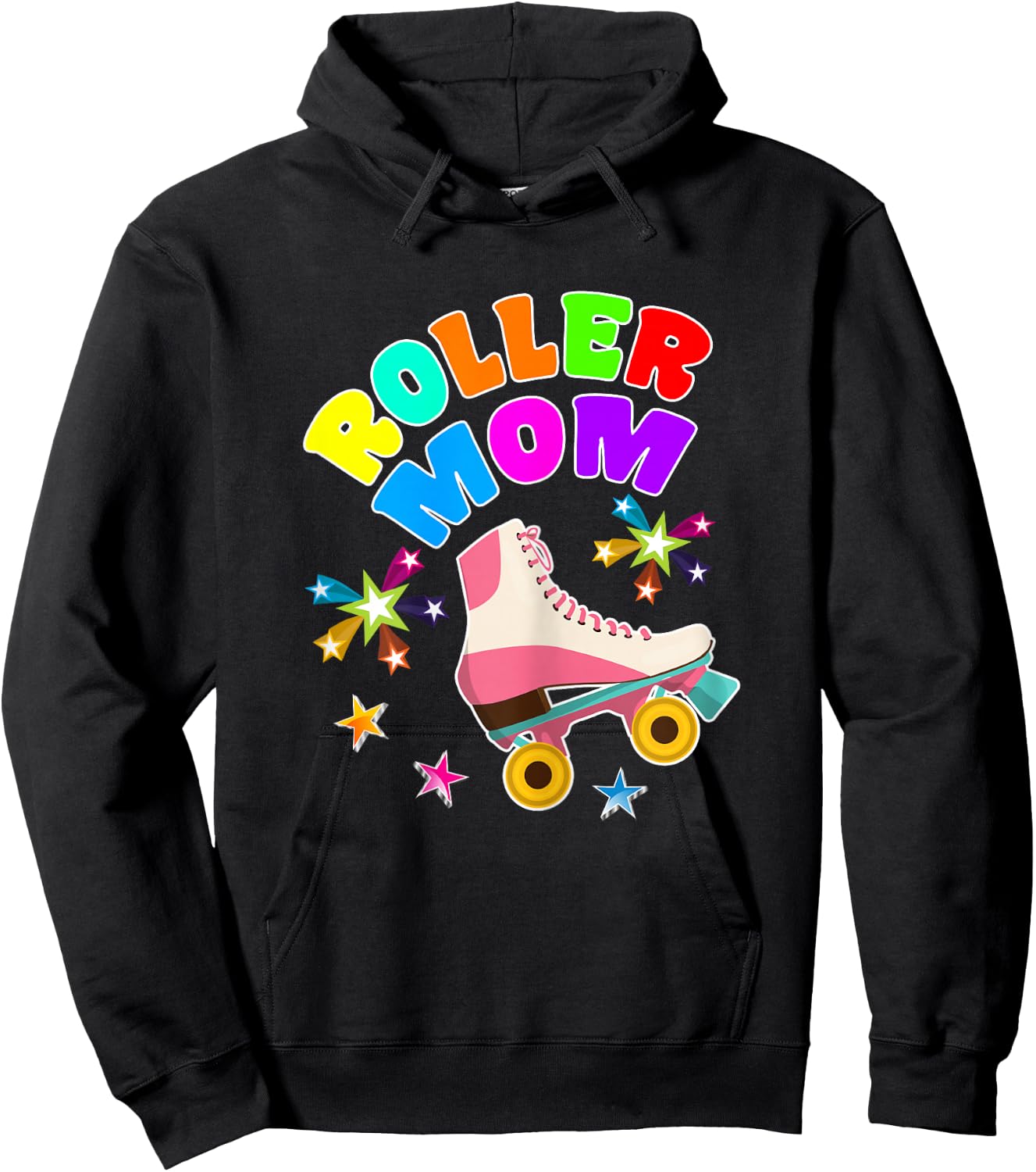 Roller Skate Mom Shirt Roller Girl Mother Gift Rollerskate Hoodie - Hoodie | Black