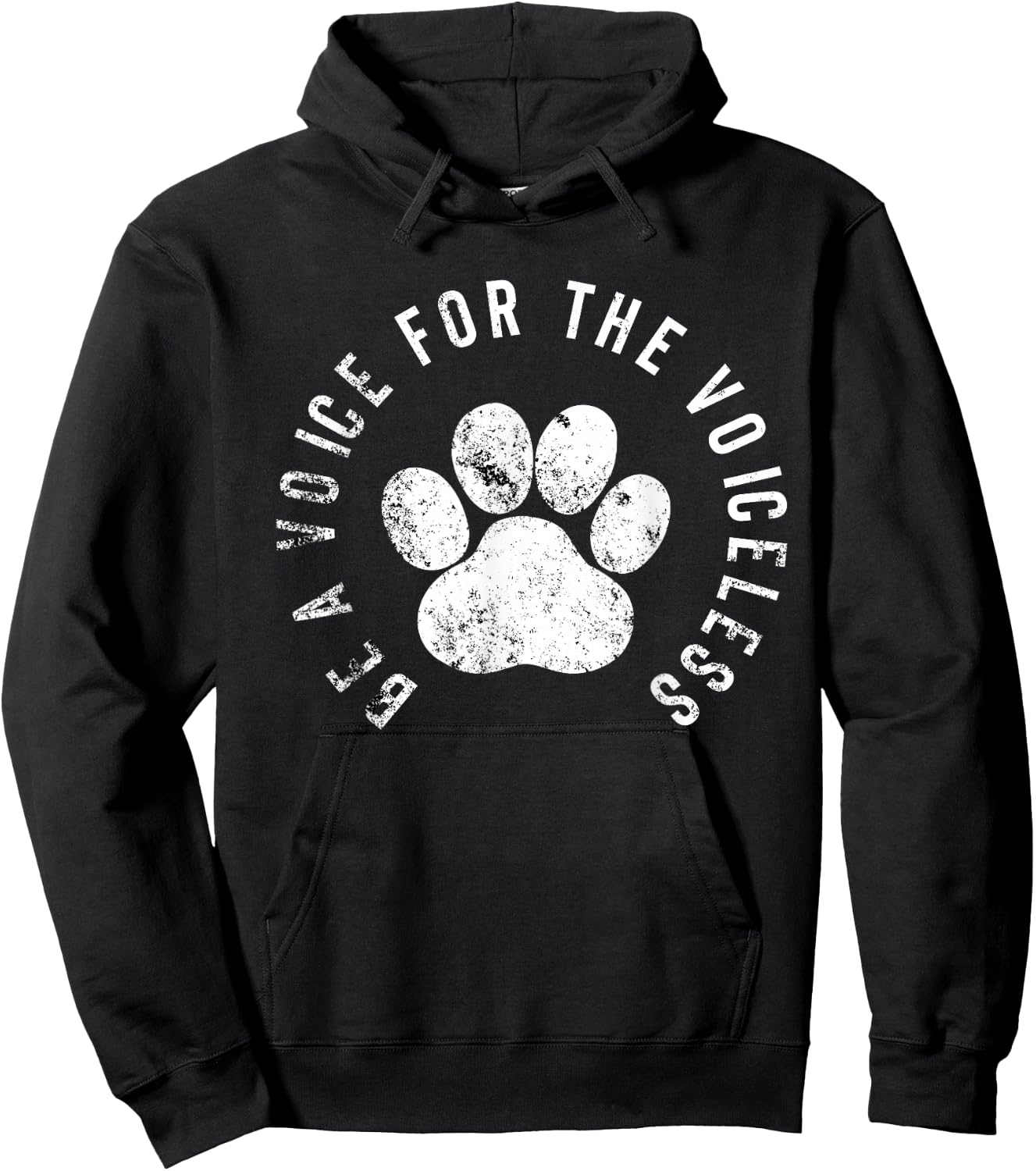 Be A Voice For The Voiceless - Animal Rights Protest Hoodie - Hoodie | Black
