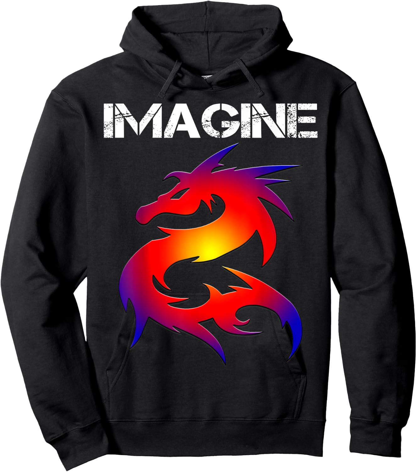 IMAGINE Fantasy Dragon Style Great For Gift Hoodie - Hoodie | Black