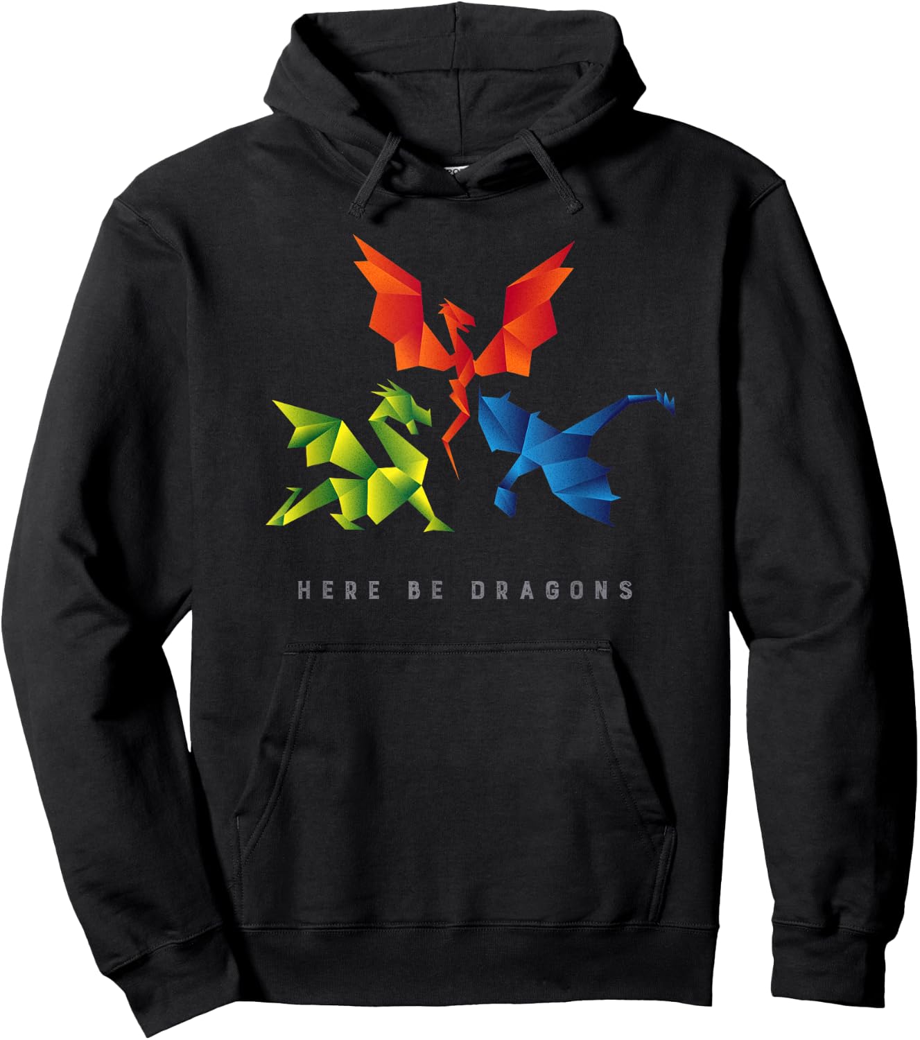 SCP-1762 Where The Dragons Went Origami Style Dragons Hoodie - Hoodie | Black