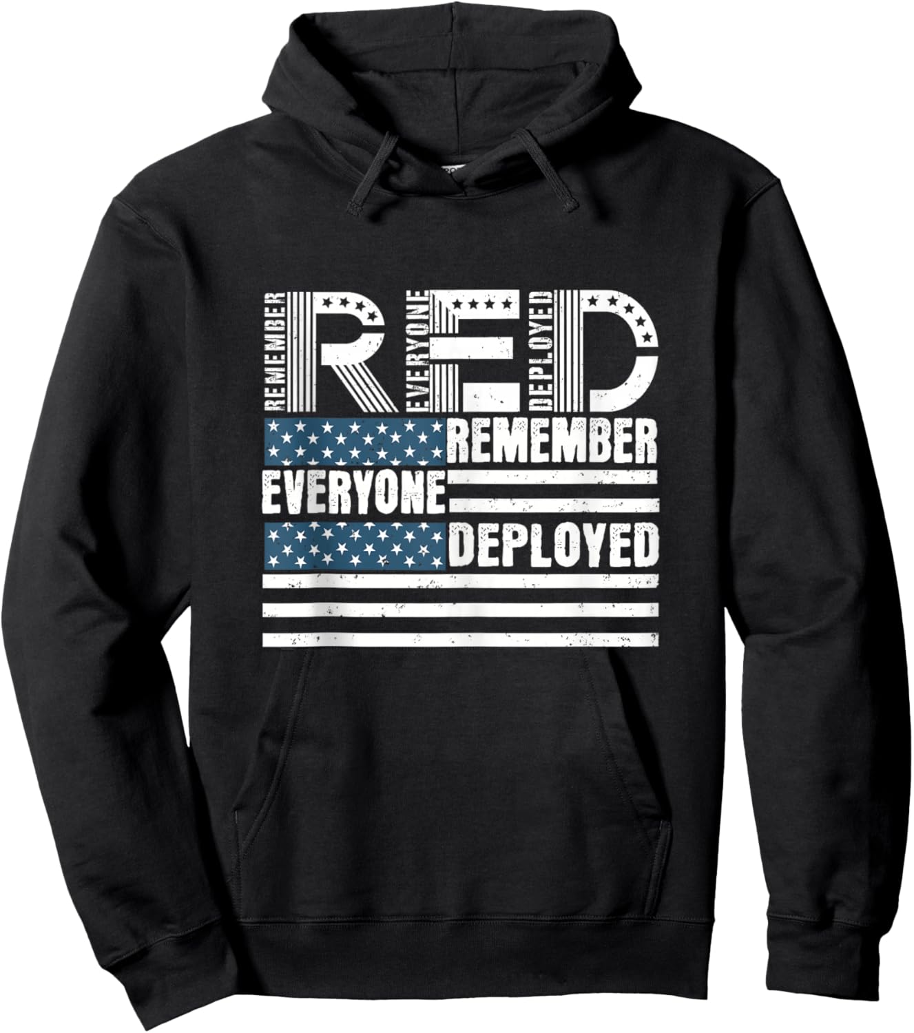 Red Friday Remember Everyone Deployed Deployment Gifts Hoodie - Hoodie | Black