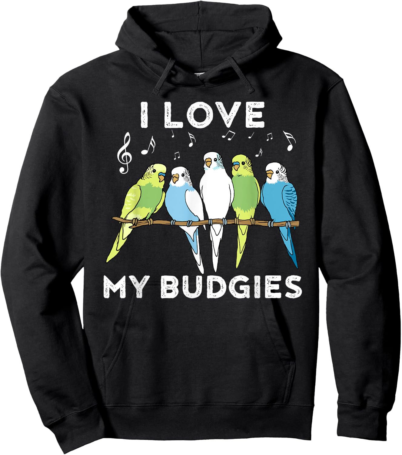 Funny Budgie for a Budgie Lover Hoodie - Hoodie | Black