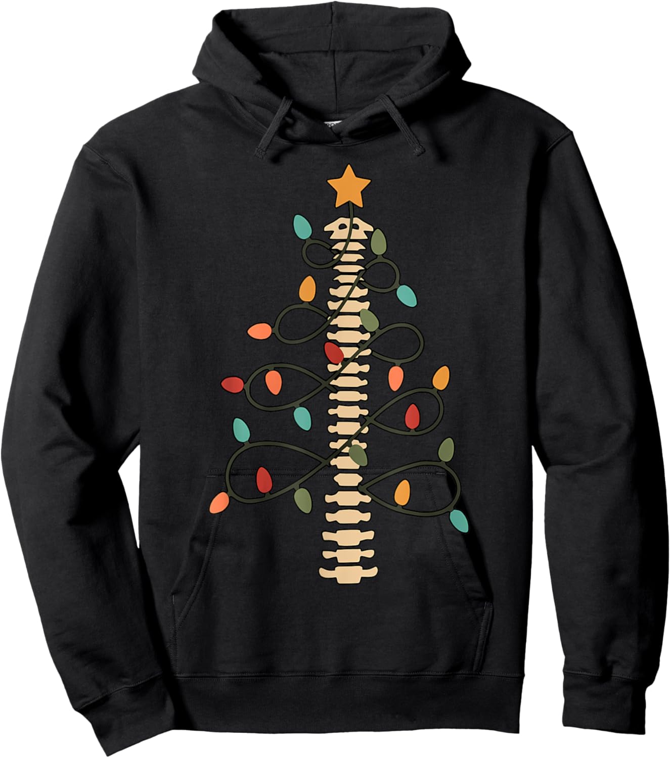 Chiropractor Doctor Christmas Lights Chiropractic Assistant Hoodie - Hoodie | Black