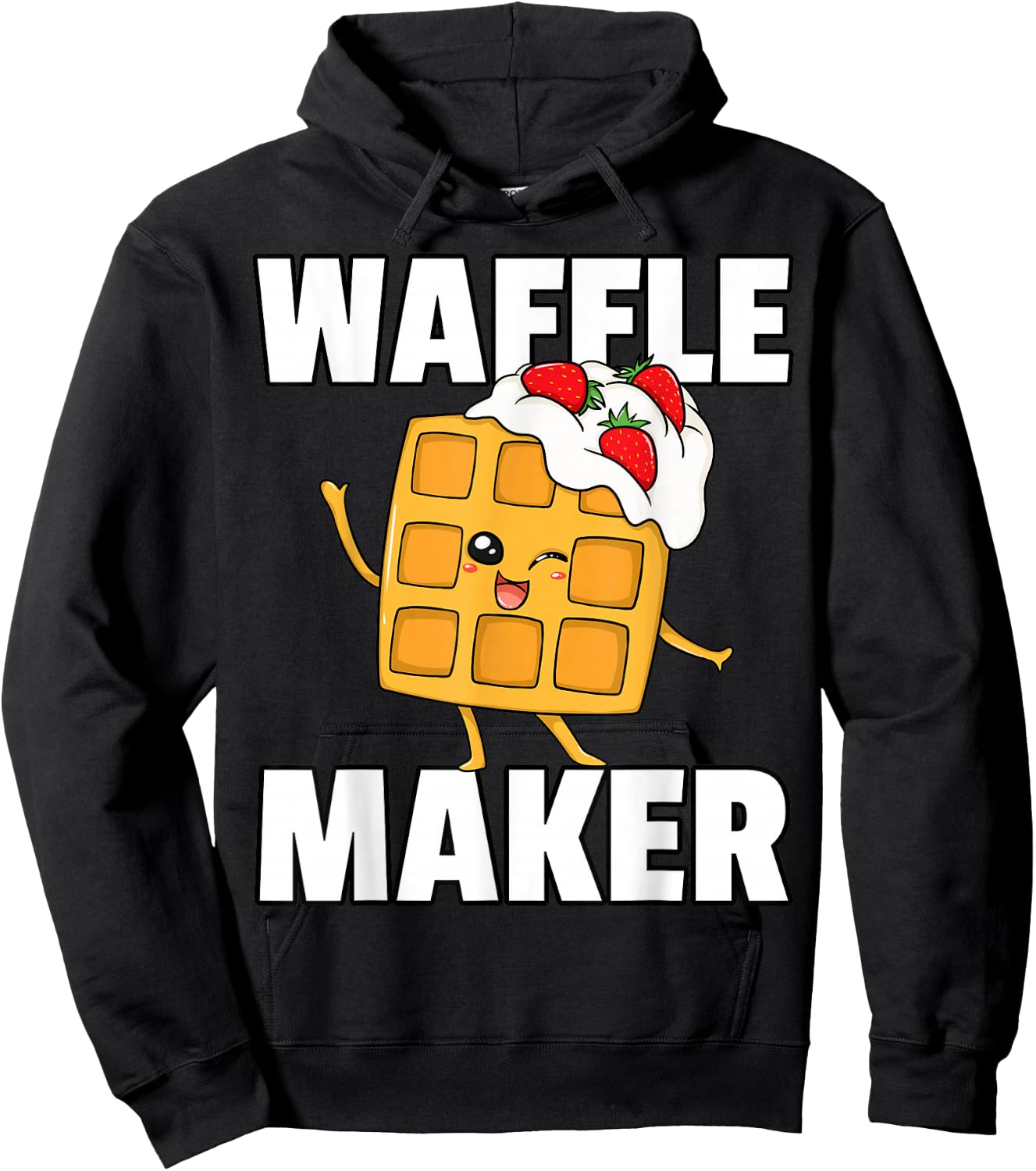 Waffle World's Best Waffle Maker Cute Lovers Syrup Hoodie - Hoodie | Black
