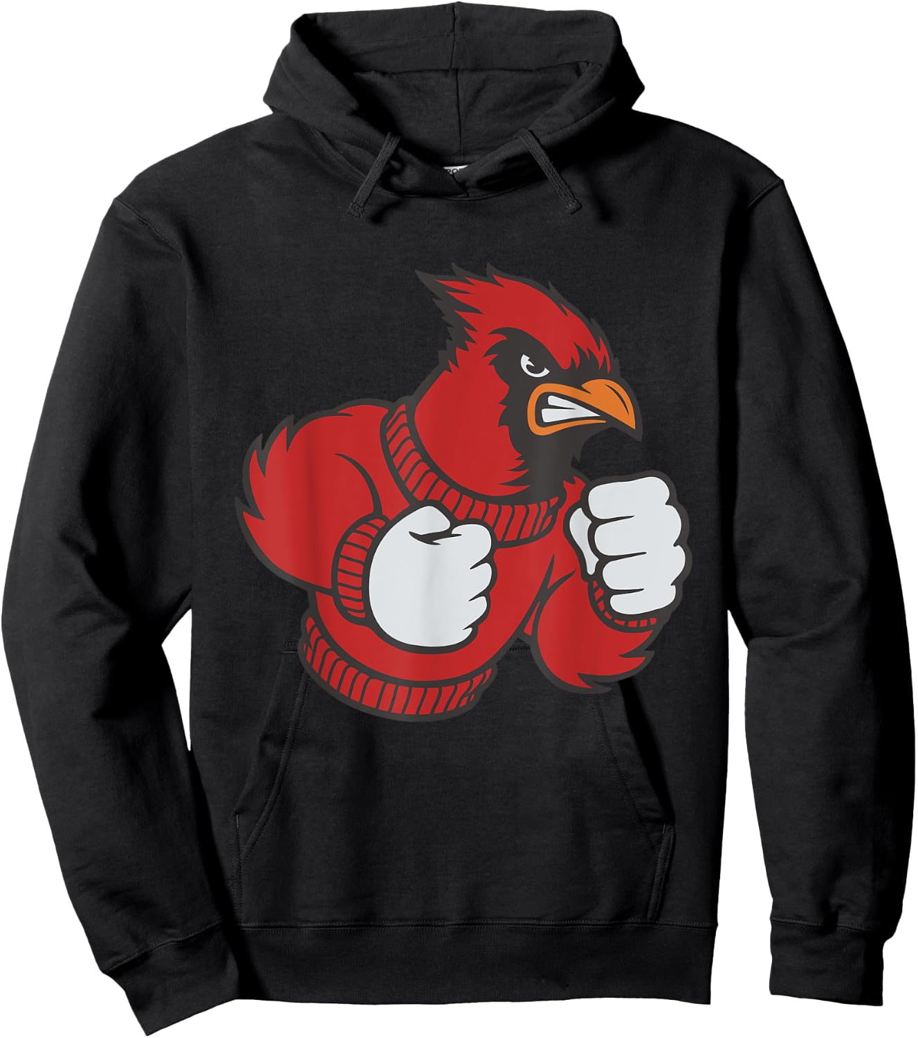 Cardinal Shirt - Fighting Cardinals Shirt - Mad Bird Graphic Hoodie - Hoodie | Black