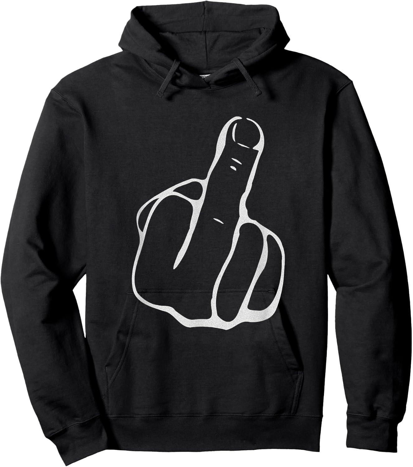 Middle Finger Flip Off Hoodie - Hoodie | Black