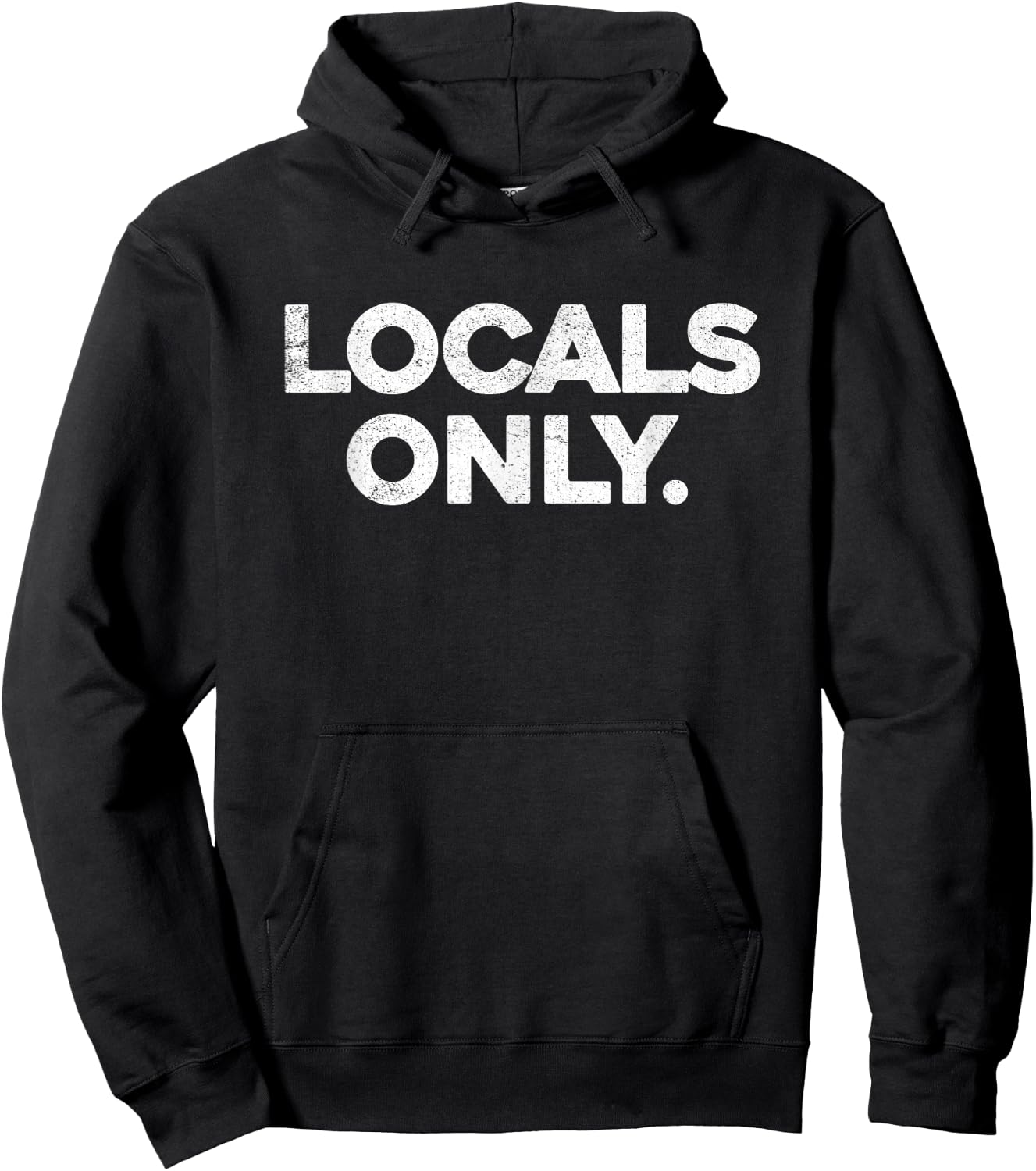 Locals Only T Shirt - Vintage Surfers Surf Funny Slogan Hoodie - Hoodie | Black