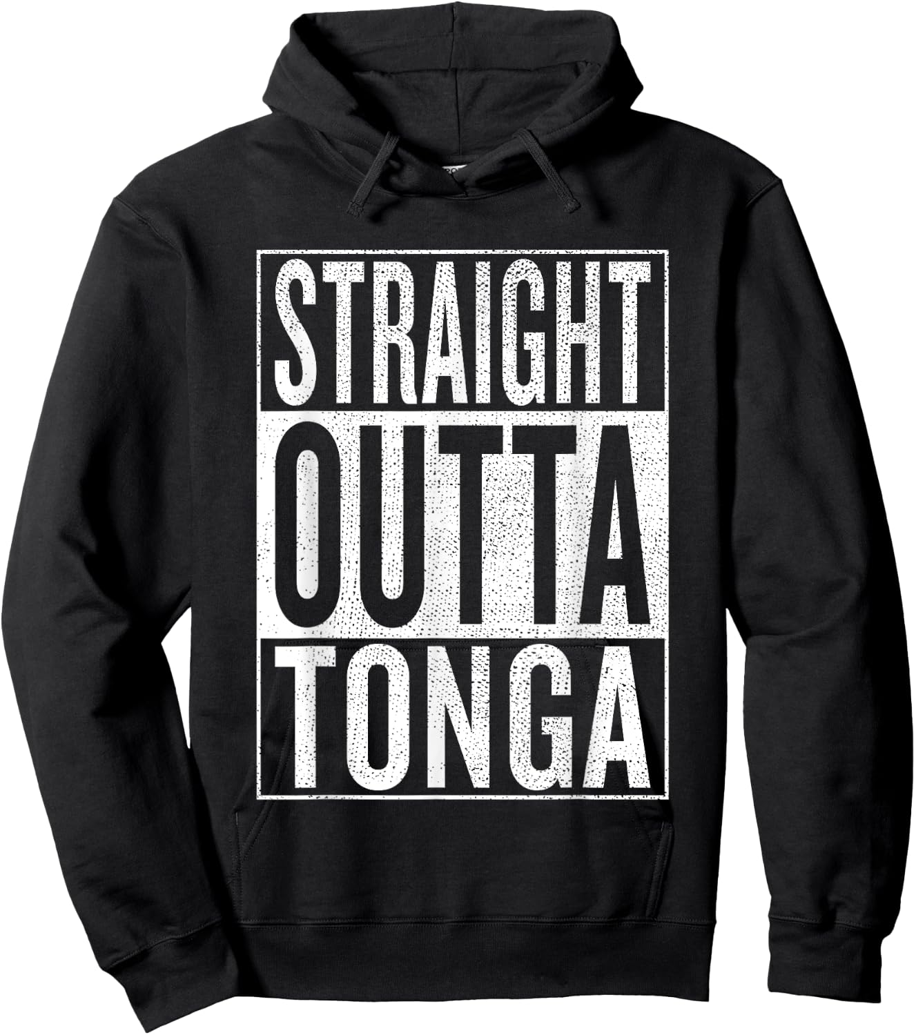Straight Outta Tonga Great Travel & Gift Hoodie - Hoodie | Black