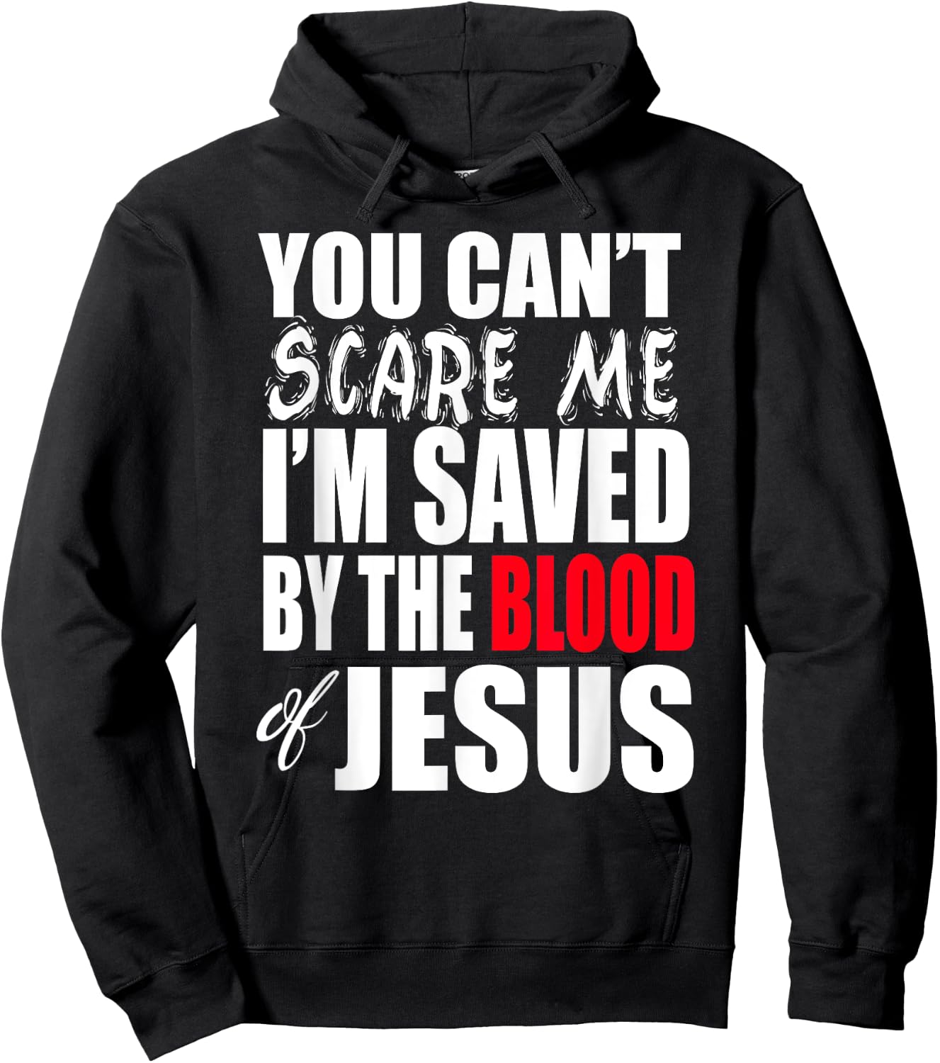 Christerest: Saved By The Blood of Jesus Christian Hoodie - Hoodie | Black