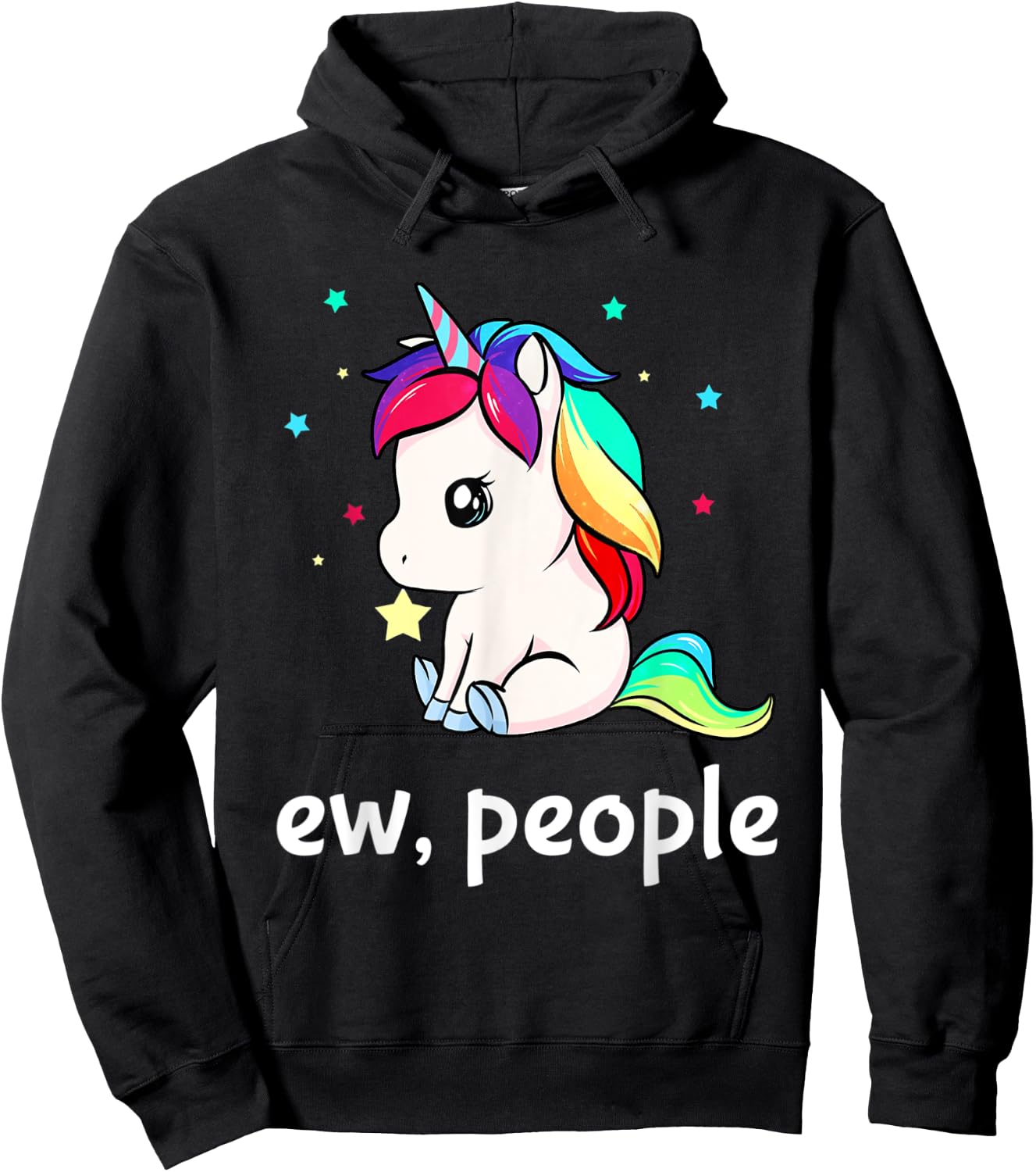 Ew People Unicorn Shirt Hoodie - Hoodie | Black