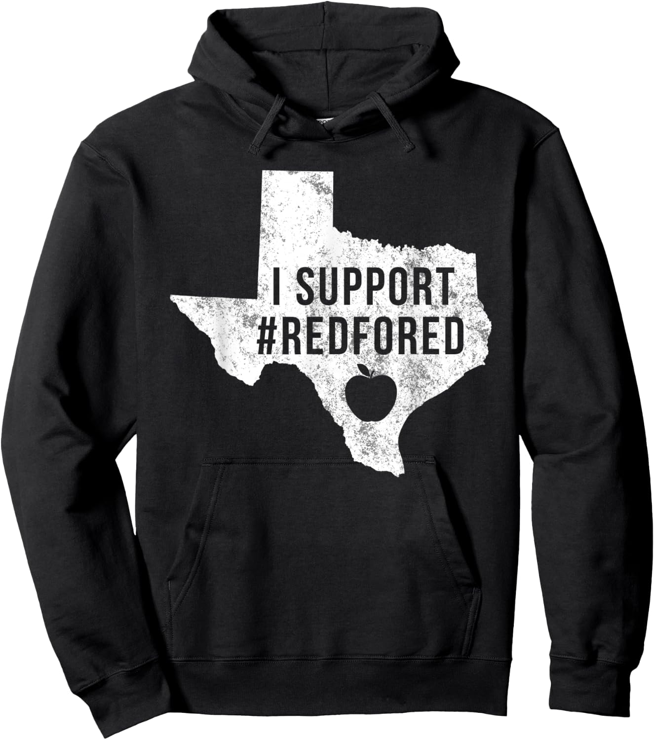 I Support Red For Ed Texas Teacher Public Education Women Kids Hoodie - Hoodie | Black