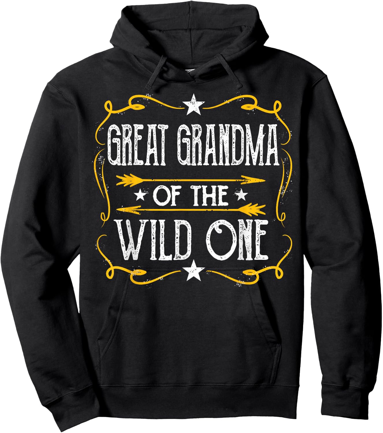 Great Grandma Of The Wild One Hoodie - Hoodie | Black
