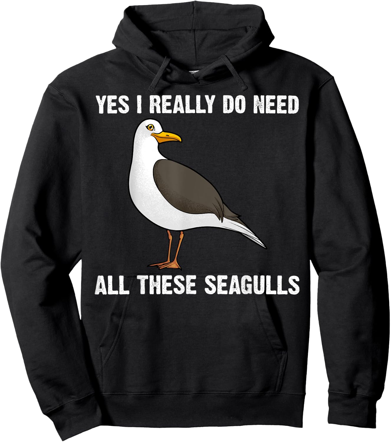 Funny Seagull Women Flock Seagulls Nature Gull Bird Hoodie - Hoodie | Black