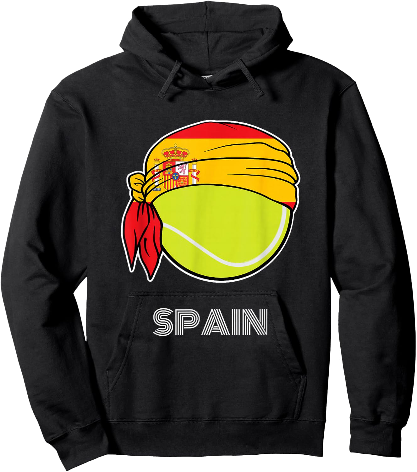 Spain Tennis Top for Spanish Players, Fans or Coach Hoodie - Hoodie | Black