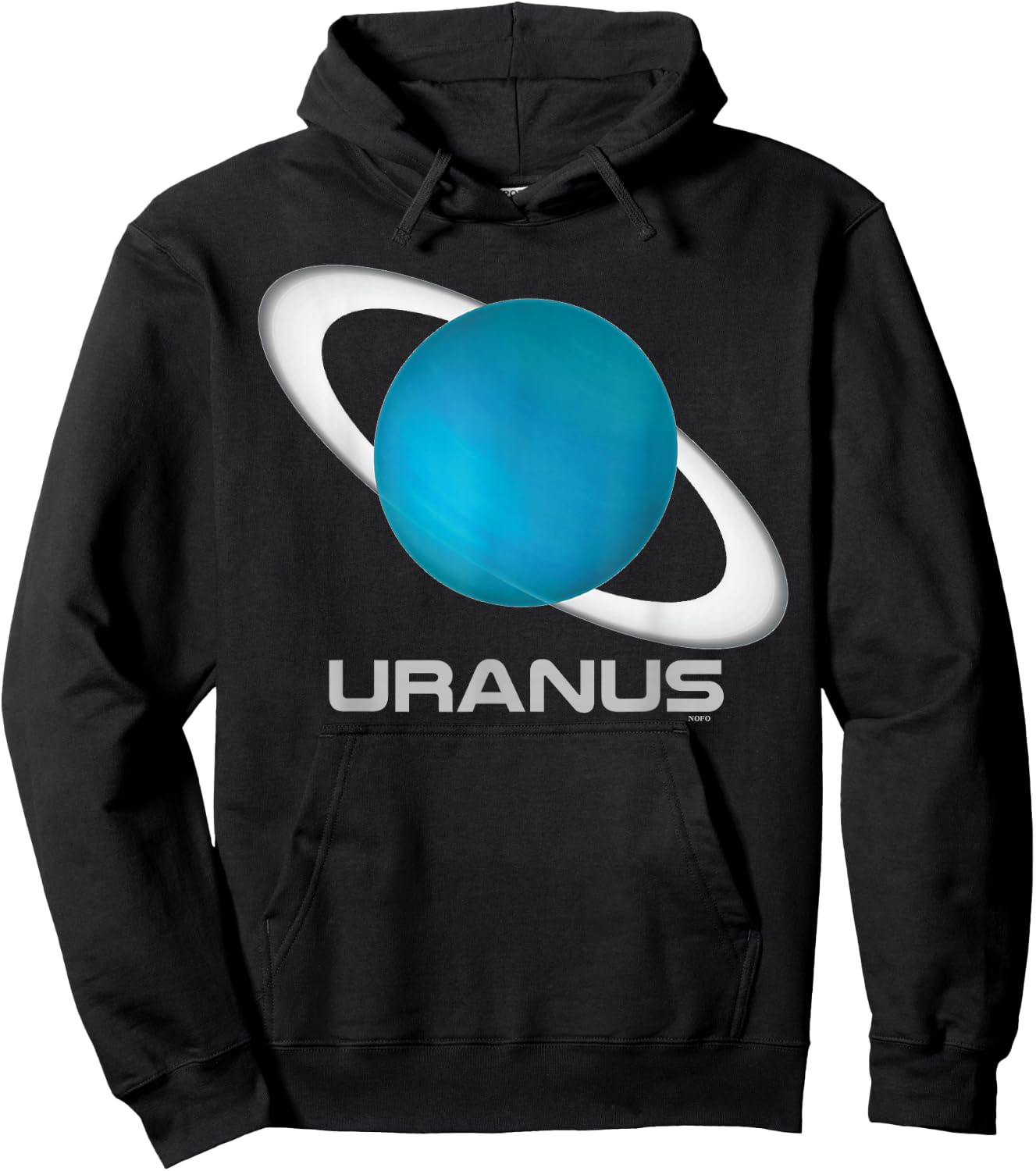 Uranus Shirt, Solar System Planet Hoodie - Hoodie | Black