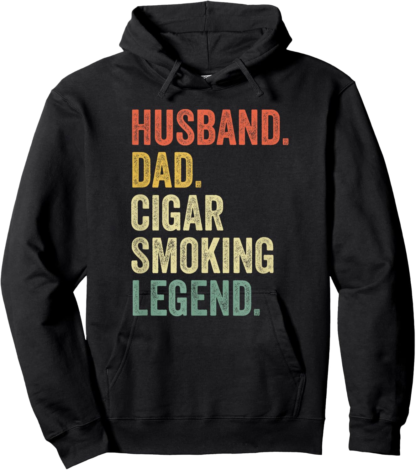 Cigar Lover Gifts For Dad Men Vintage Funny Cigar Saying Hoodie - Hoodie | Black