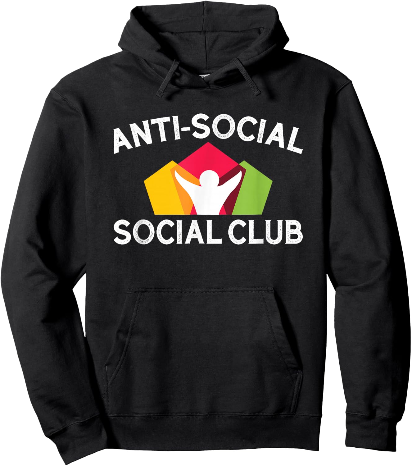 Funny Anti-Social Social Club Hoodie - Hoodie | Black