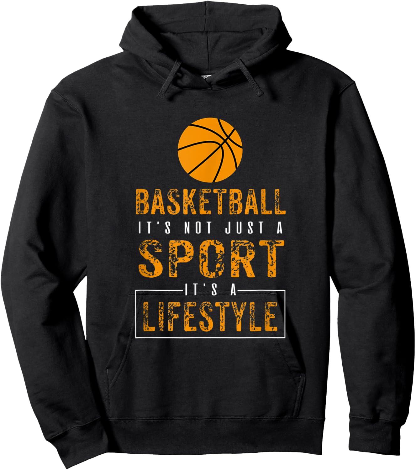 Sports Lover Not Just A Sport Its A Lifestyle Basketball Hoodie - Hoodie | Black