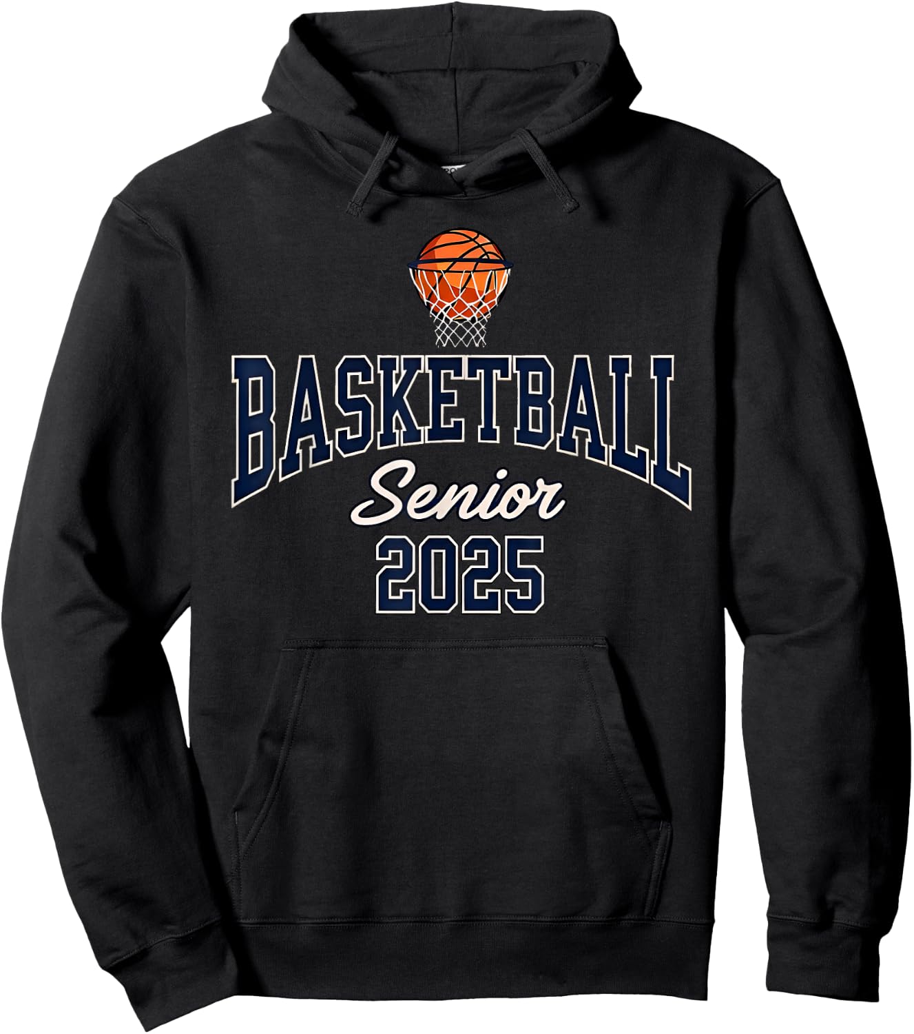 Basketball Senior 2025 Graduation Class of 2025 Graduate Hoodie - Hoodie | Black