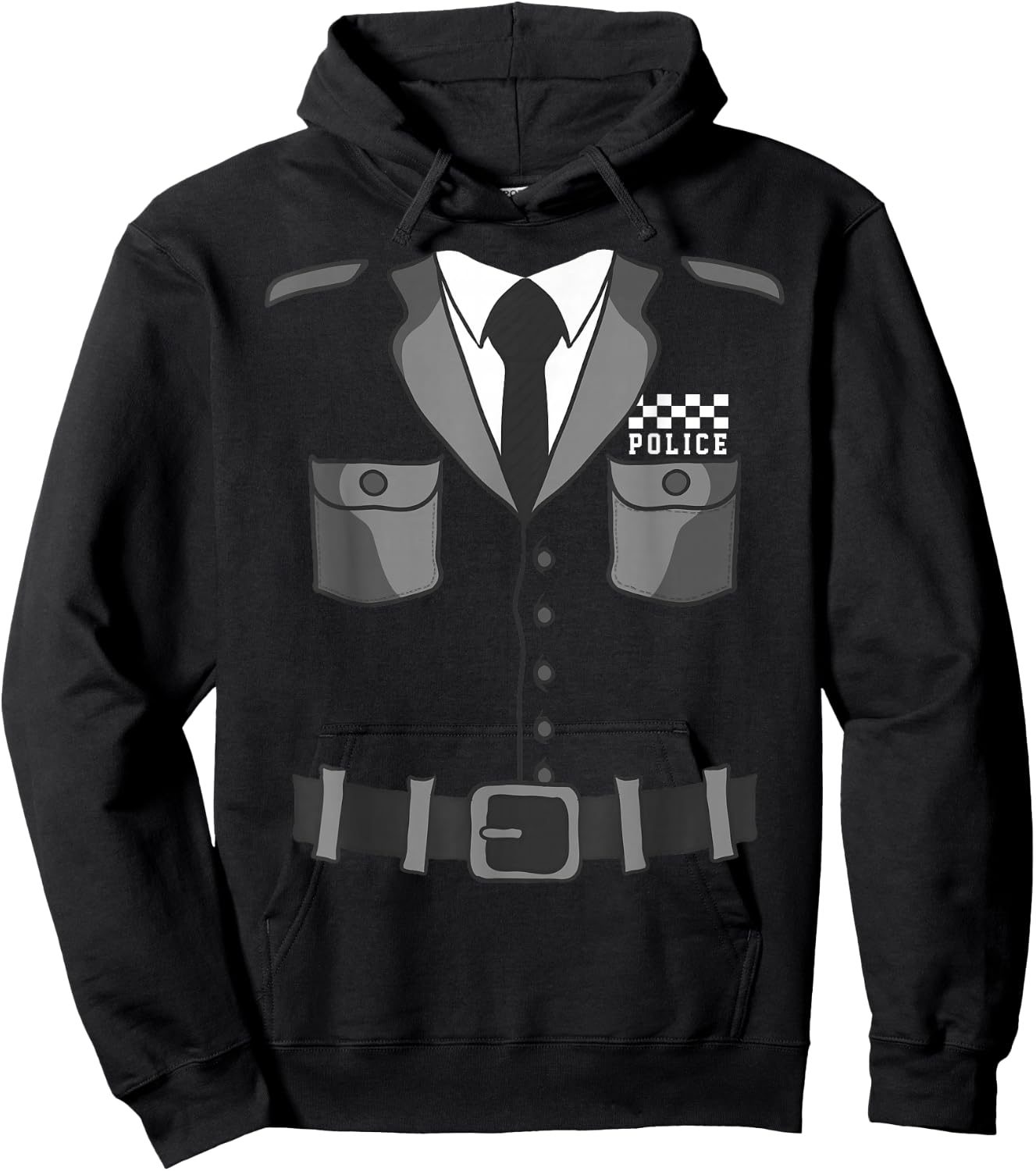 British Policeman Bobby Copper Police Halloween Costume Hoodie - Hoodie | Black