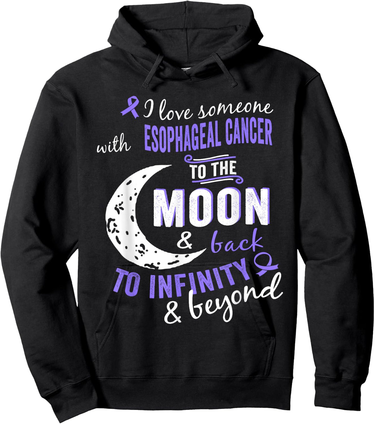 Esophageal Cancer Shirt - Esophageal Cancer Awareness Shirt Hoodie - Hoodie | Black
