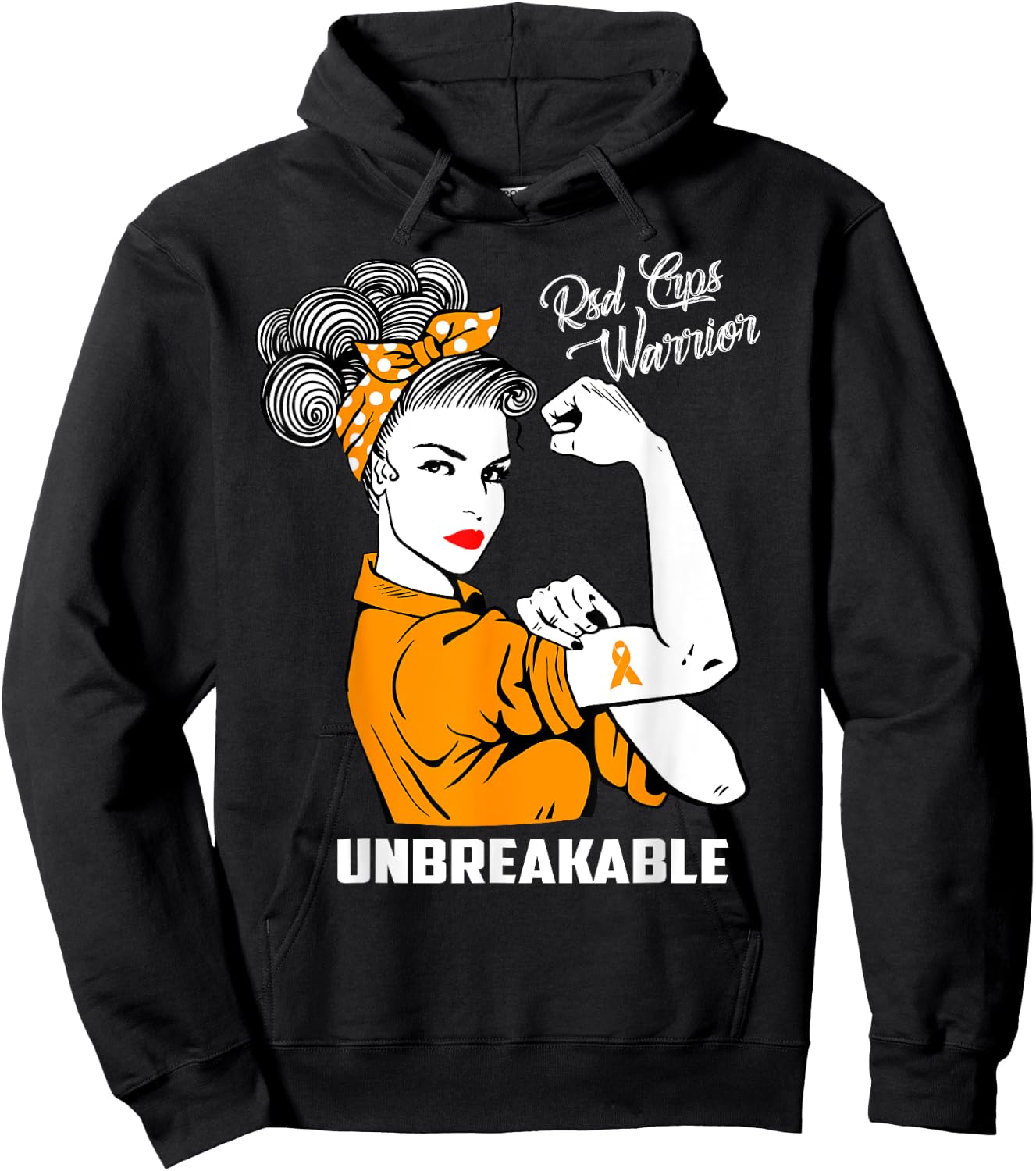 RSD CRPS Warrior Unbreakable RSD CRPS Awareness Gift Hoodie - Hoodie | Black