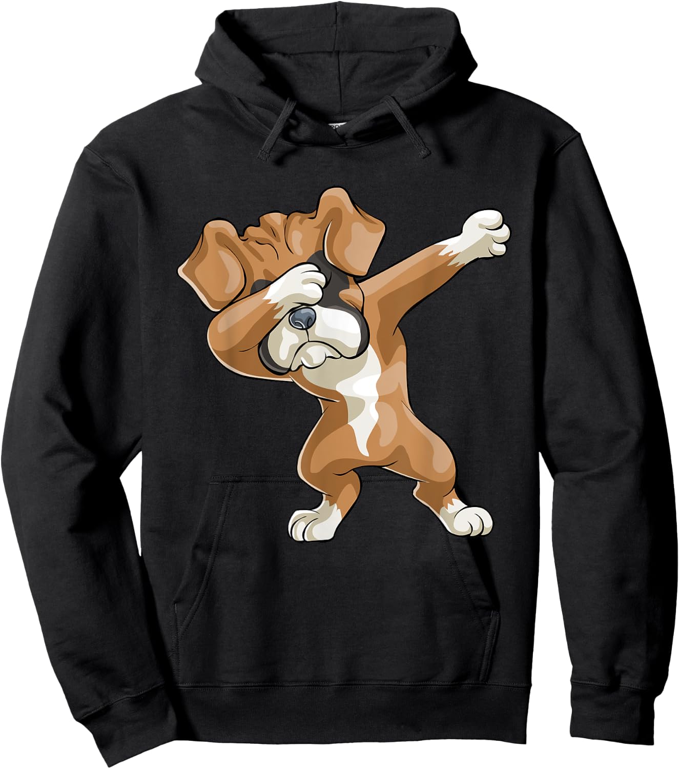 Dabbing Boxer Dog Gift Funny Dab Gift Puppy Kids Men Hoodie - Hoodie | Black