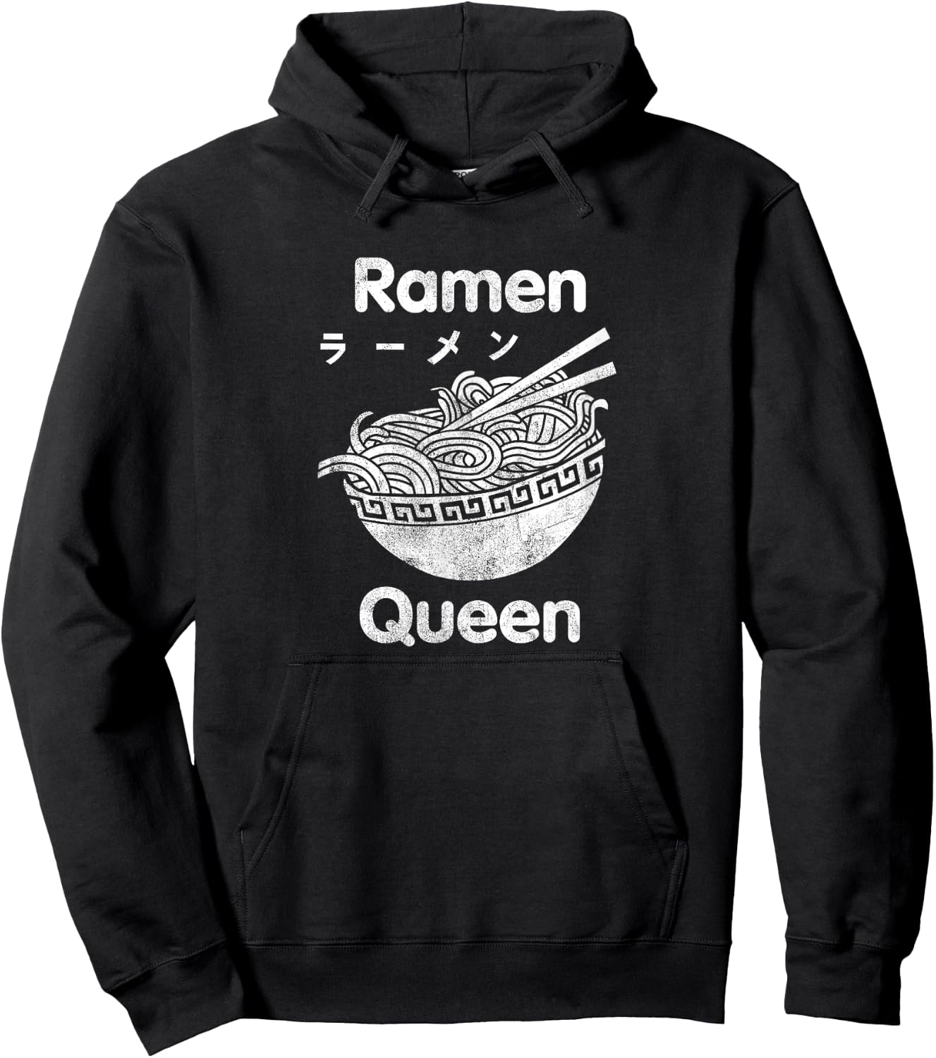 Funny Ramen Shirt - Ramen Queen T Shirt Hoodie - Hoodie | Black
