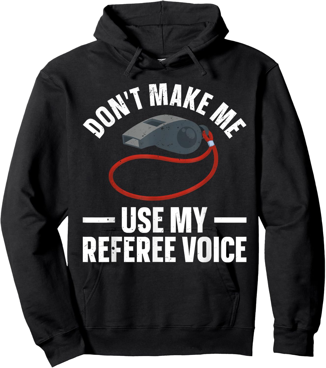 Funny Referee Art Women Sports Ref Official Referee Hoodie - Hoodie | Black