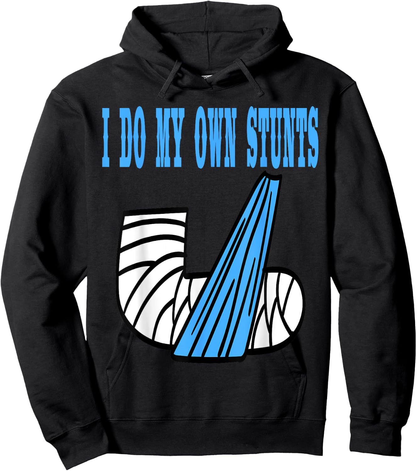 Funny I do my own STUNTS Kids Best Boys Broken Arm Hoodie - Hoodie | Black