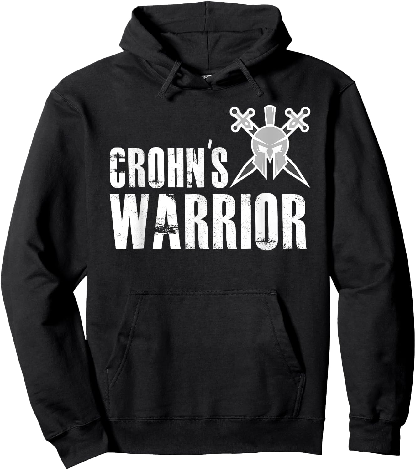 Crohn's Warrior - Support Awareness Fighter Hoodie - Hoodie | Black