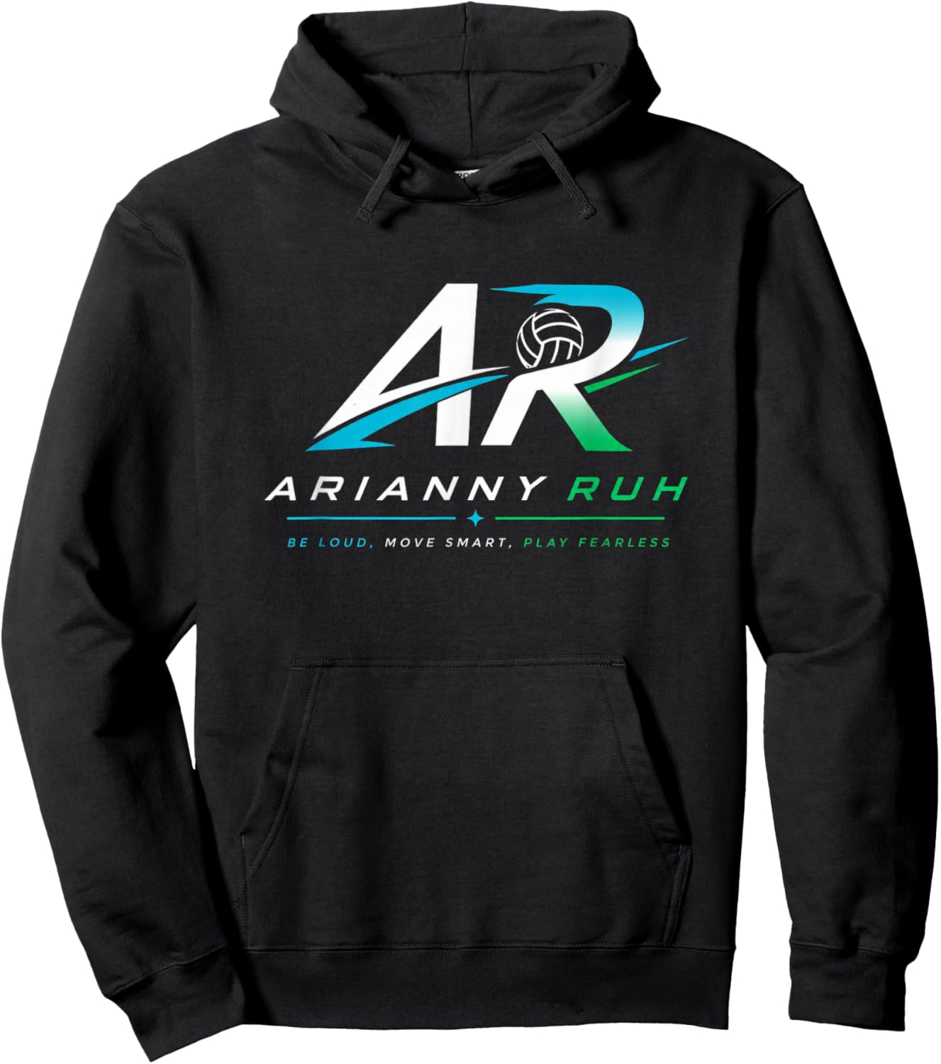 Volleyball Logo Hoodie - Hoodie | Black