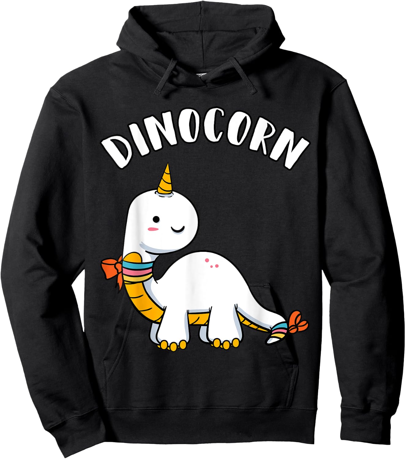 Dinocorn Dinosaur Unicorn Dinosaur Lovers Unicorn Hoodie - Hoodie | Black