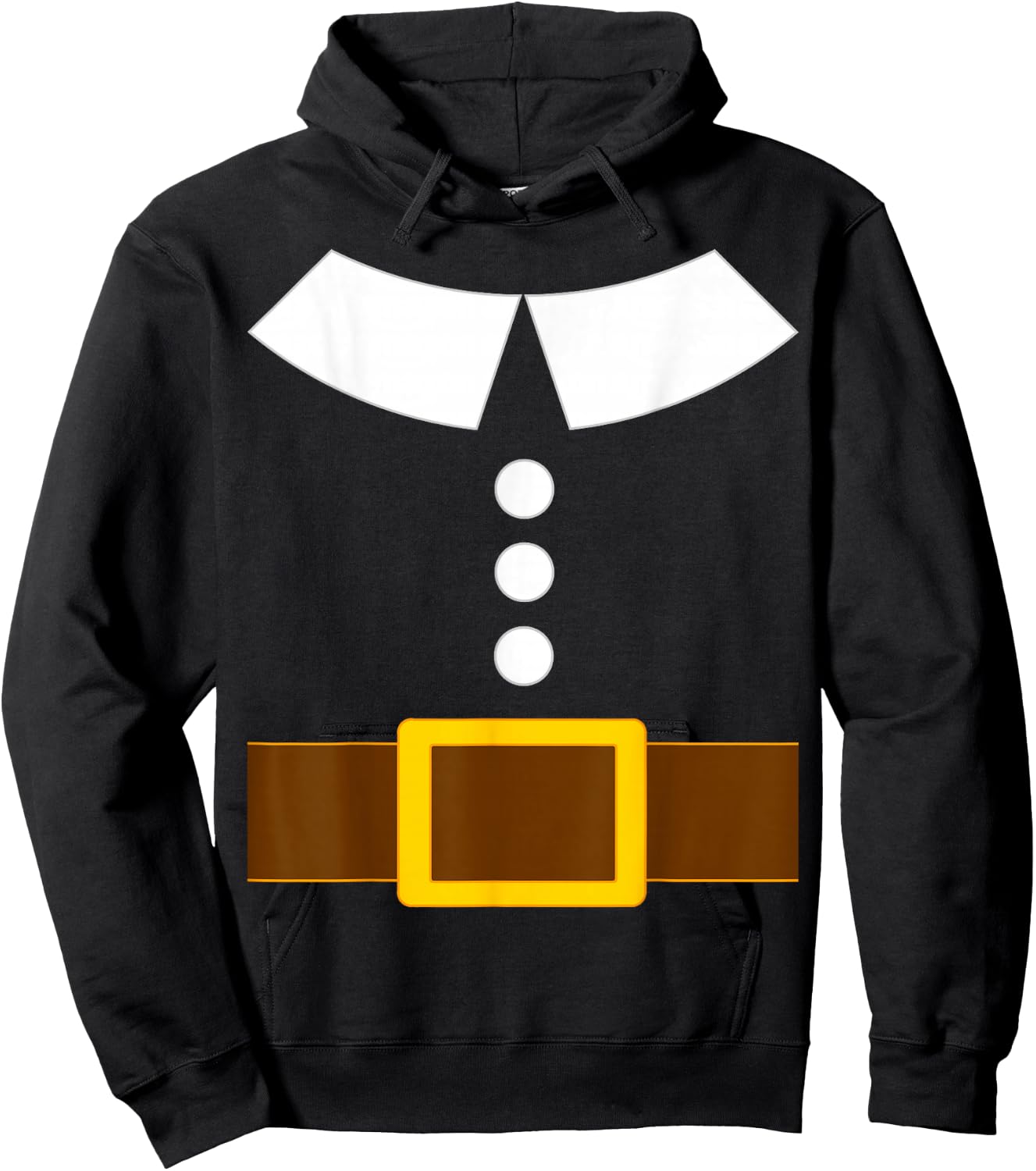 Thanksgiving Pilgrim Costume Shirt Adults Kids Turkey Day Hoodie - Hoodie | Black