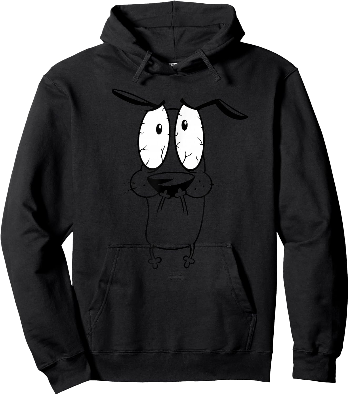 Courage The Cowardly Dog Scared Hoodie - Hoodie | Black