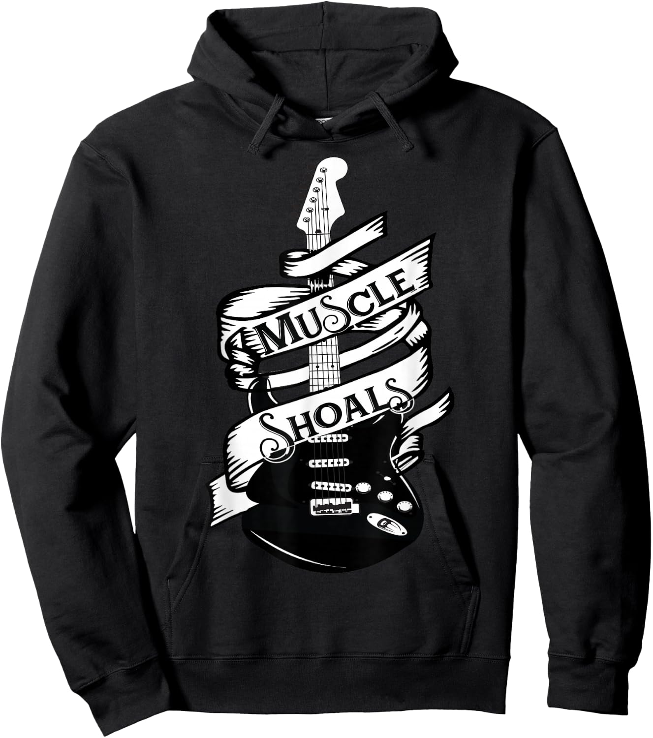 Muscle Shoals Alabama Music Recording Studio Guitar Records Hoodie - Hoodie | Black