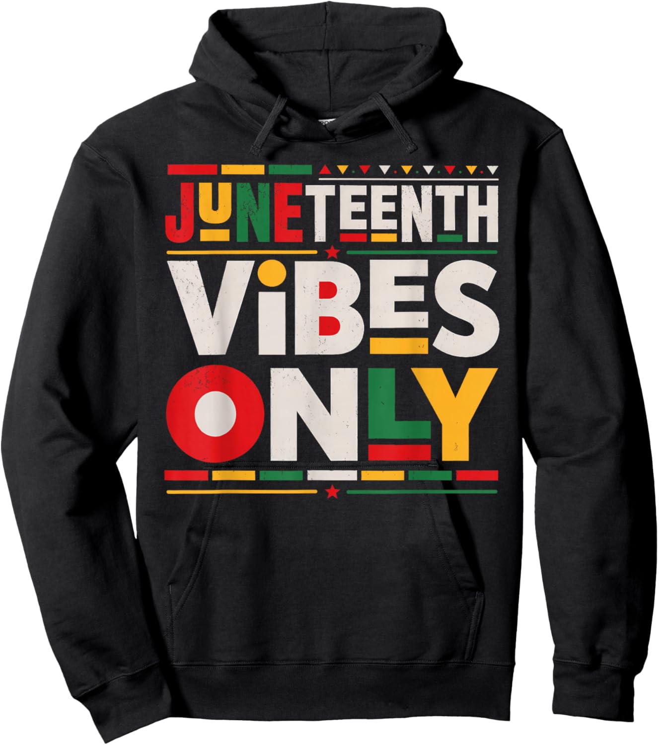 Juneteenth Shirts Men Women Family Juneteenth Vibes Only Hoodie - Hoodie | Black