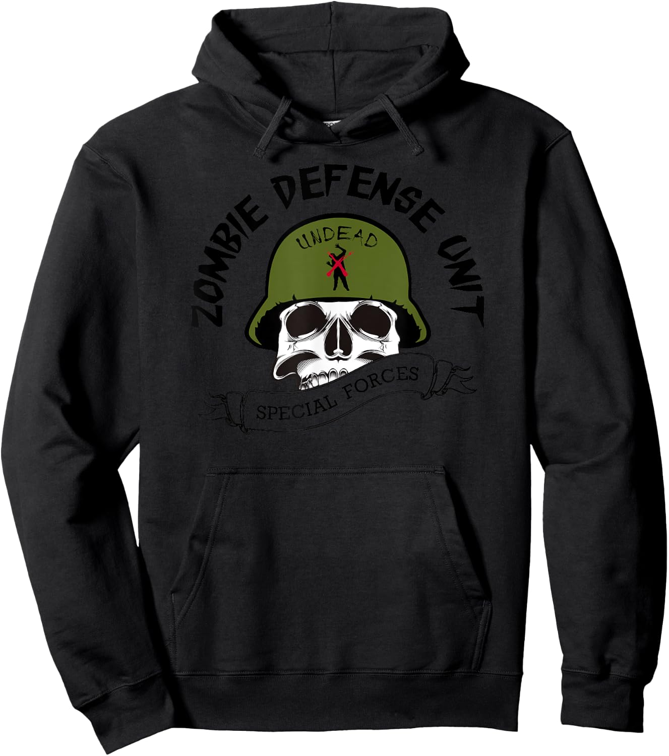 Zombie Hunter Special Forces Zombies Soldier Hoodie - Hoodie | Black