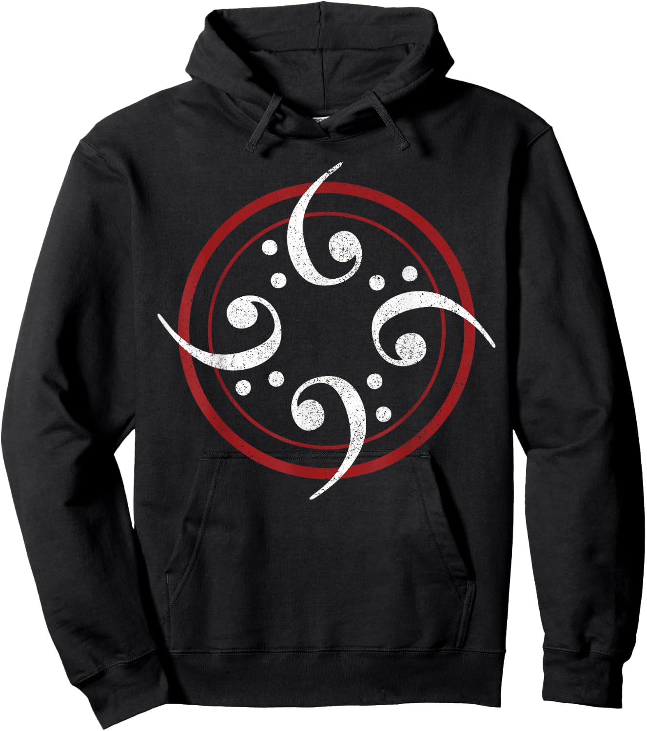 Bass Clef - Bass Guitar Player Bassist Shirt Gift Hoodie - Hoodie | Black