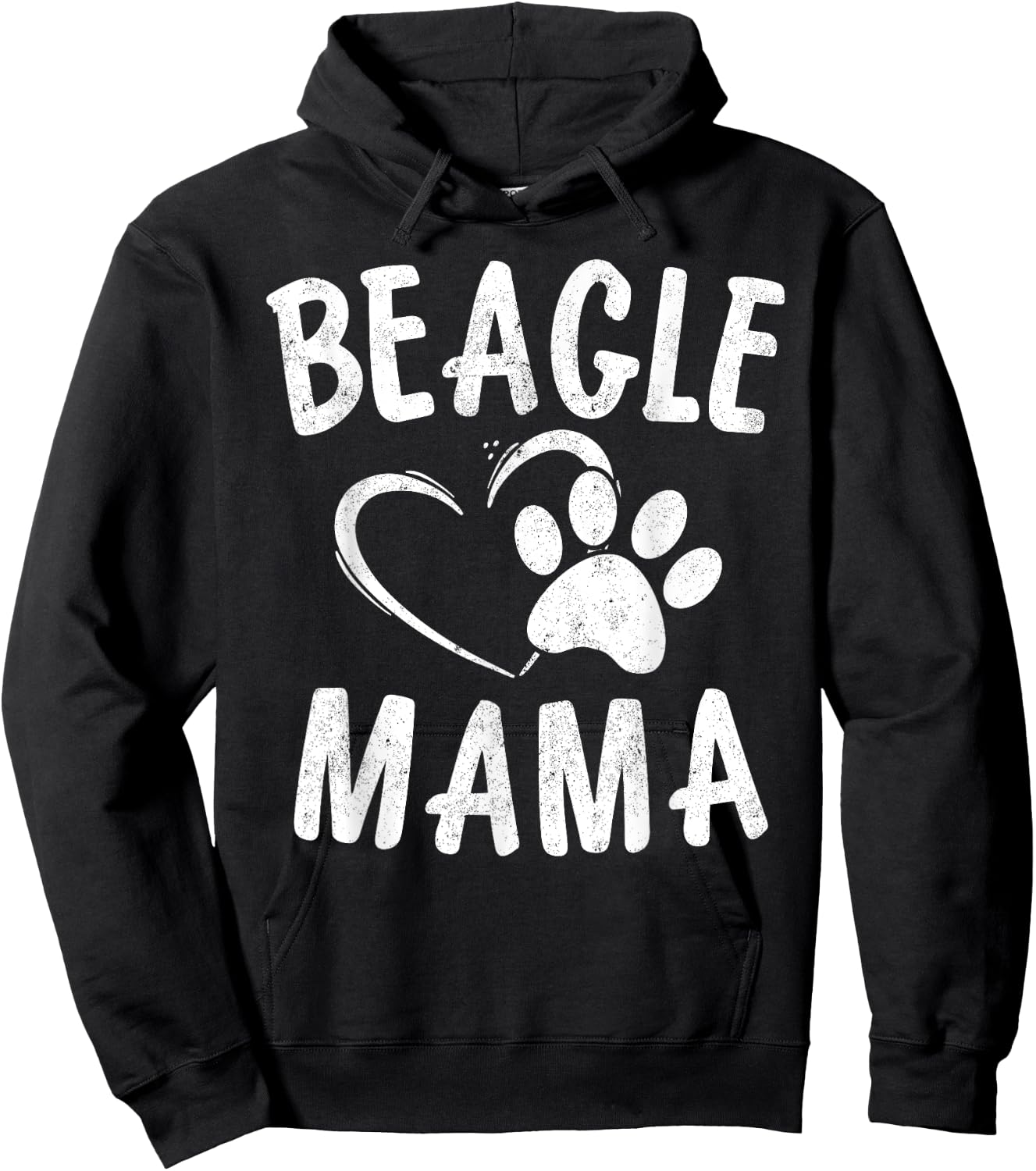 Funny Beagle Mama Gift Pet Lover Apparel Puppy Dog Mom Women Girls Kids Hoodie - Hoodie | Black