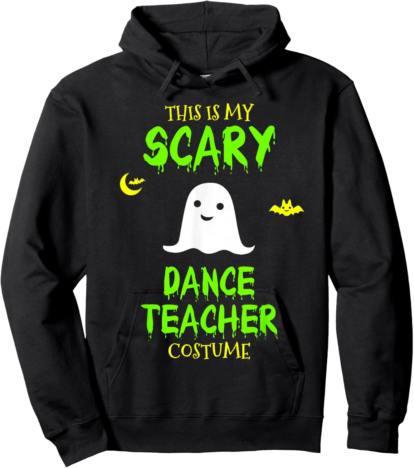 Scary Dance Teacher Costume Halloween Lazy Easy Hoodie - Hoodie | Black