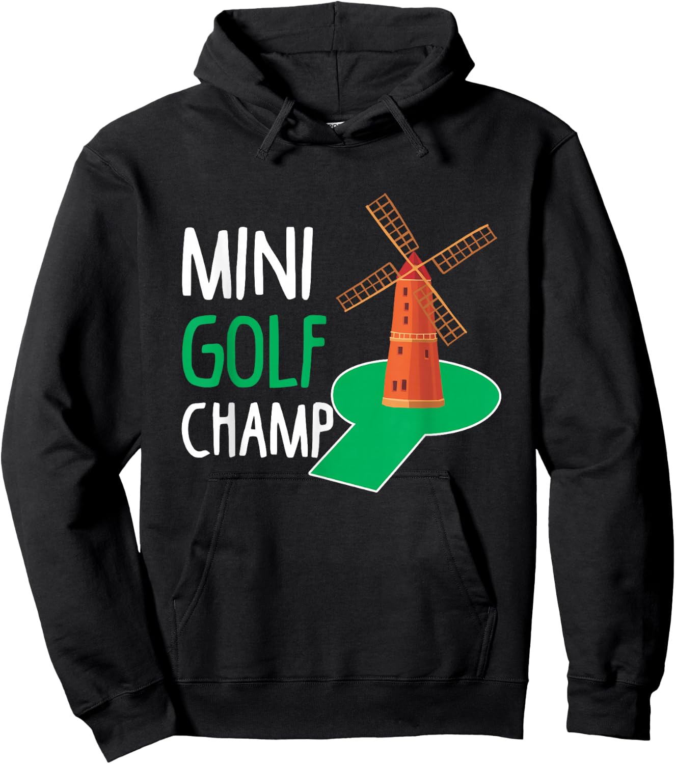 Mini Golf Champ Hobby Sport Golfer Champion Hoodie - Hoodie | Black